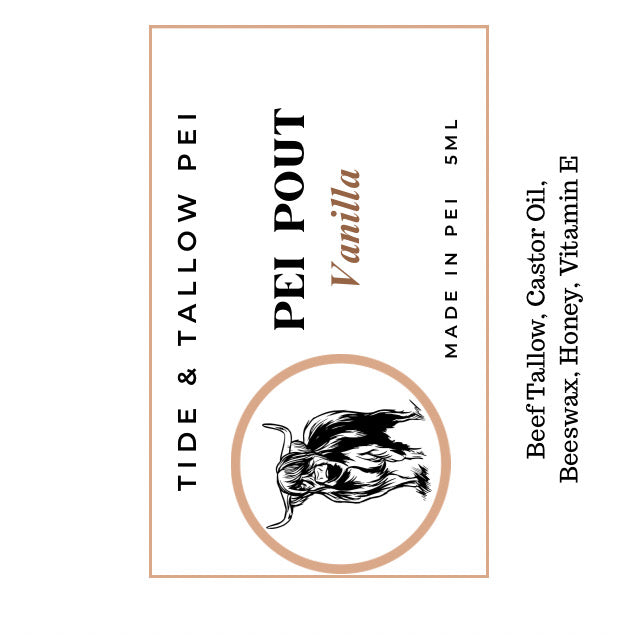 PEI POUT Tallow Lip Balm 5ml