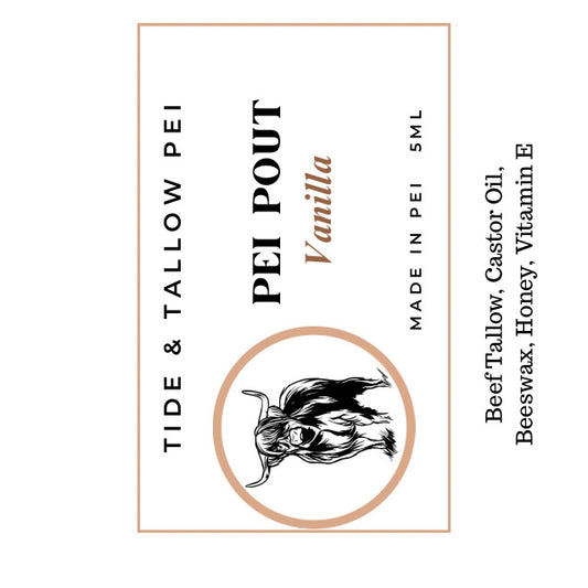 PEI POUT Tallow Lip Balm 5ml